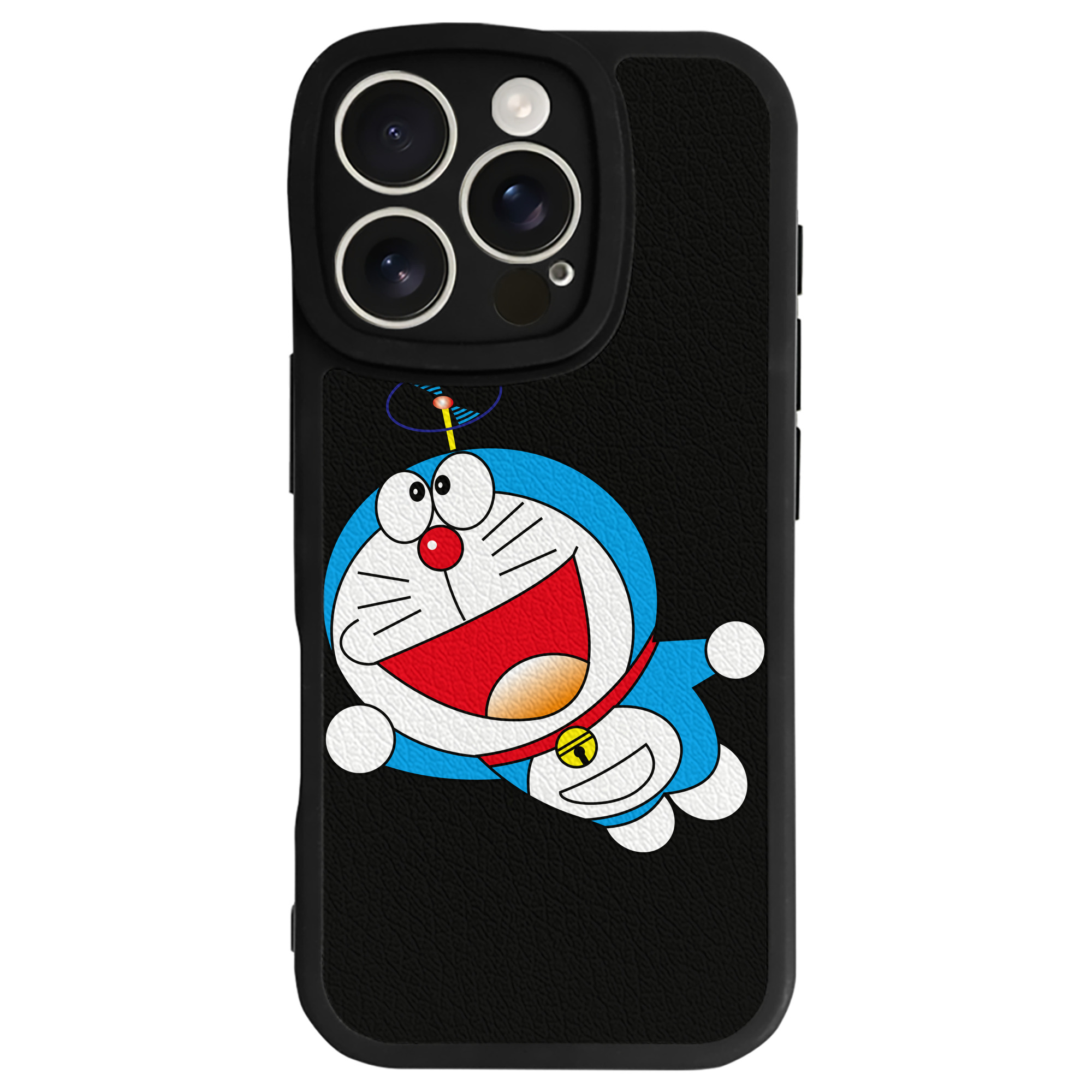 （画像用） ドラえもん Doraemon 【iPhone 16シリーズ対応】シリコンスマホケース（レザー調） 材質：シリコン